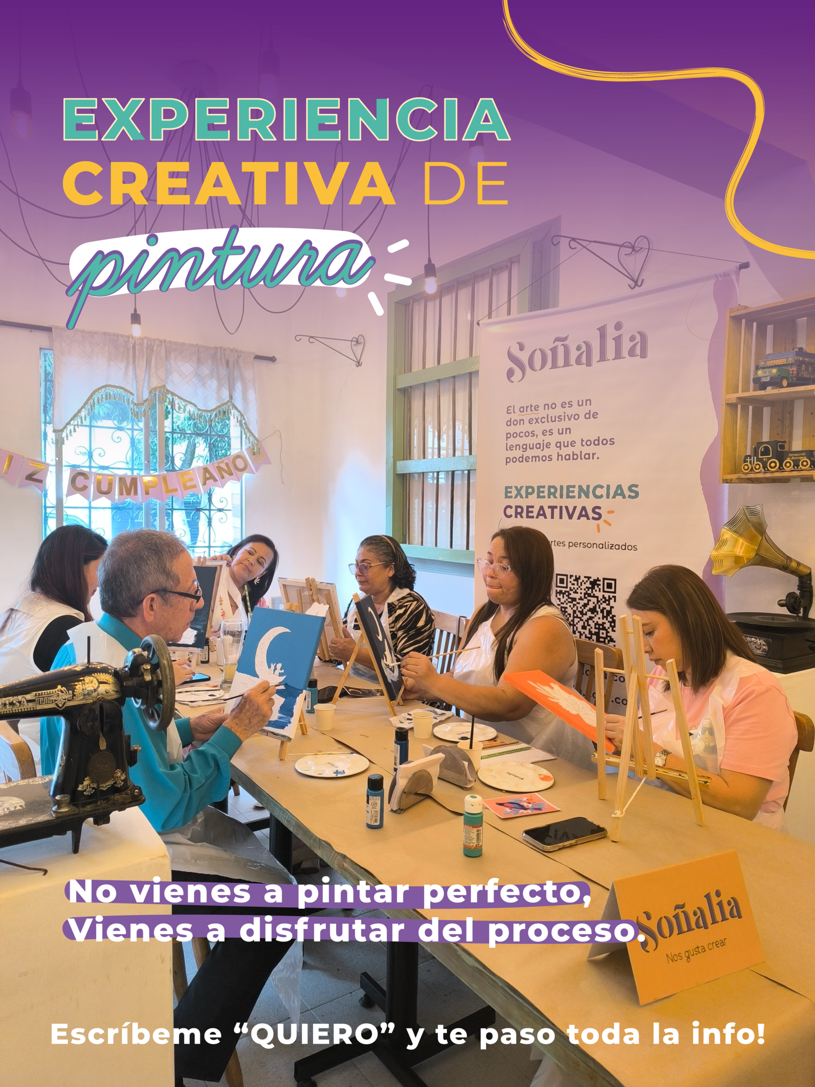 Experiencia creativa acrílico sobre lienzo - 18 Mayo de 2026 - Image 5