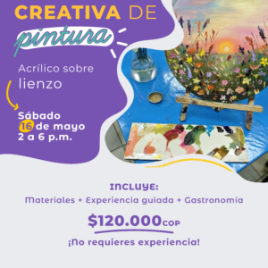 Experiencia creativa acrílico sobre lienzo - 18 Mayo de 2026
