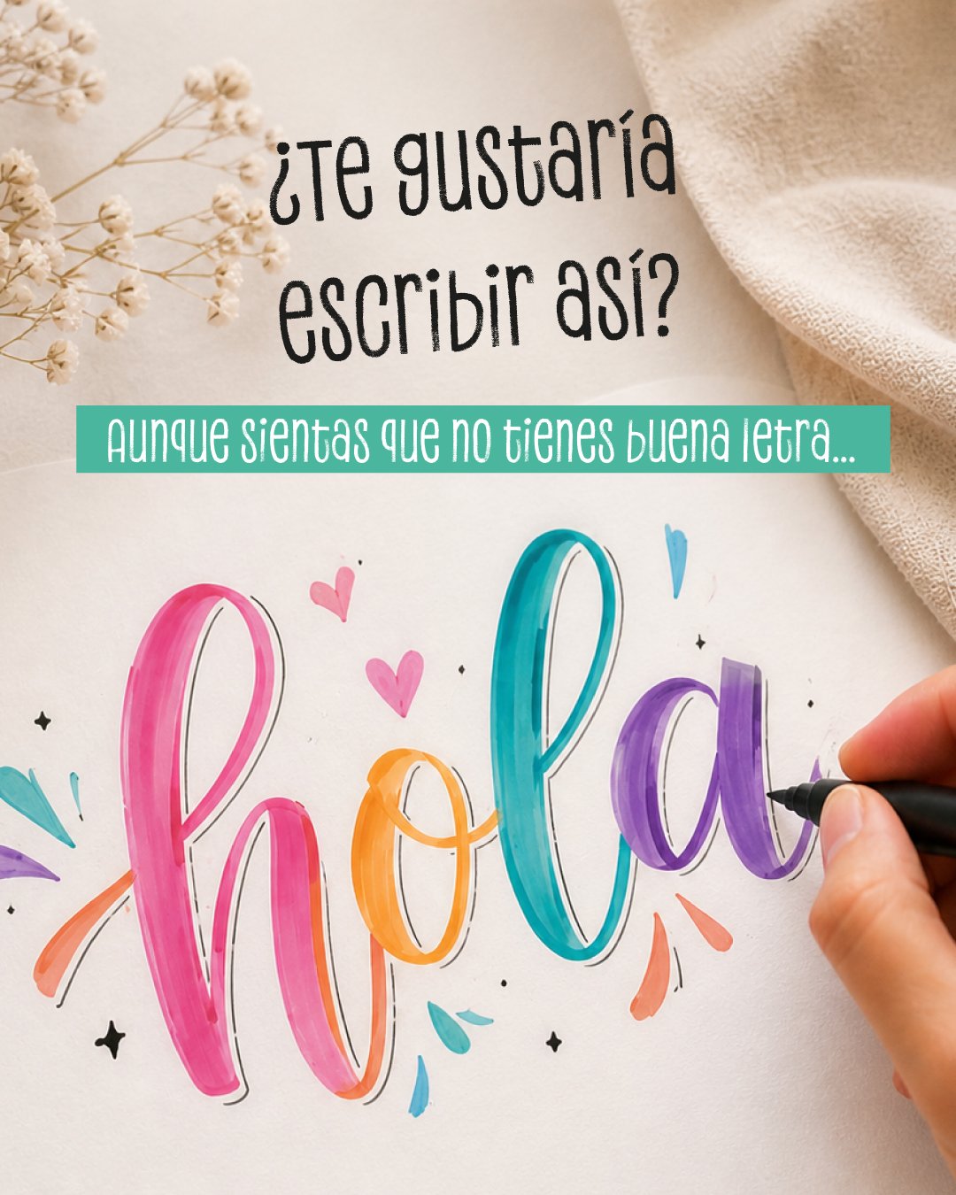 Taller presencial de Lettering Letra suelta